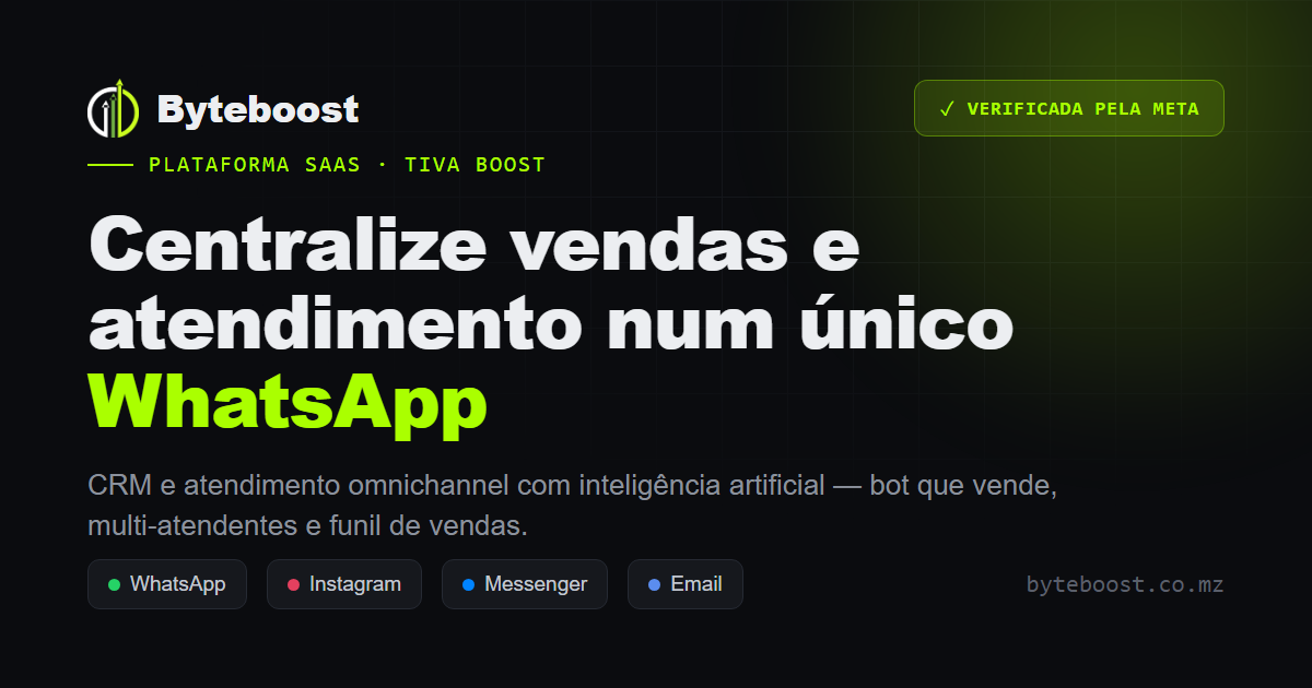 Mozambique Tiva Boost: 7-day AI sales CRM trial with no card